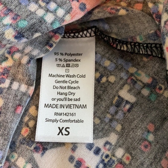 LuLaRoe woman’s dress Carly size XS multicolored - Picture 11 of 12
